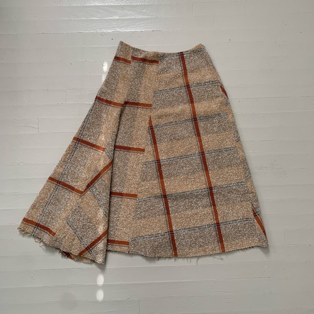 Caron Callahan Camden Skirt in Boucle Blanket Plaid